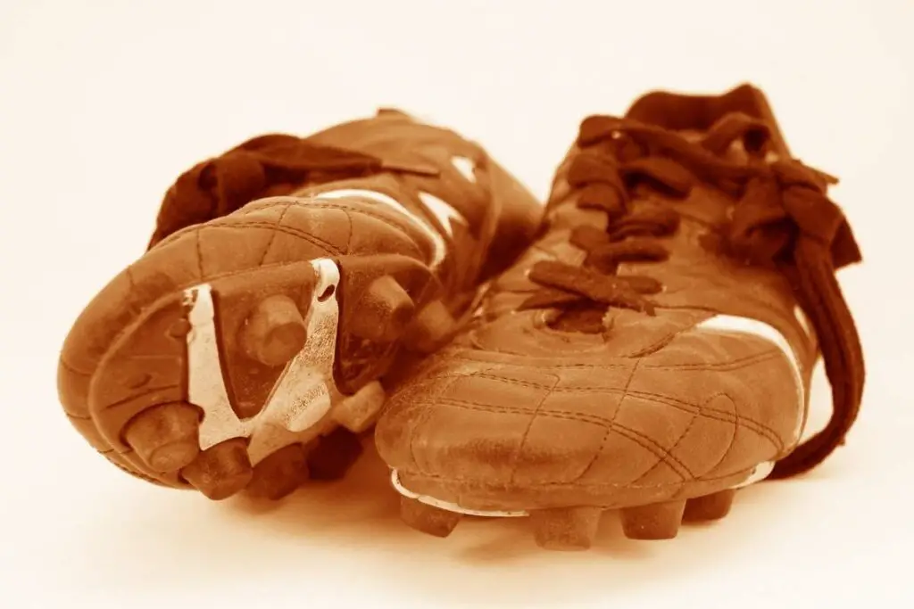 worn down soccer cleats