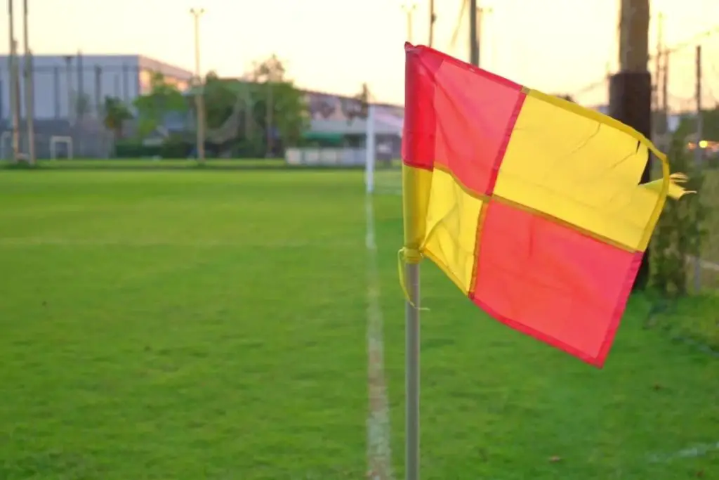 Flag On Soccer Field