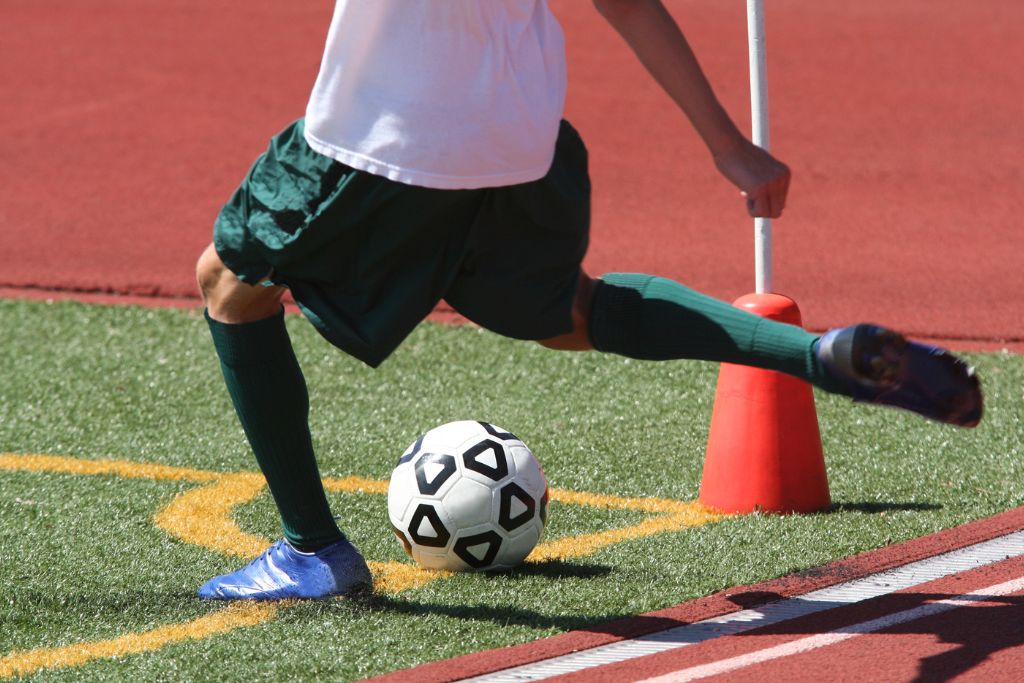 Kick Soccer Ball Posture